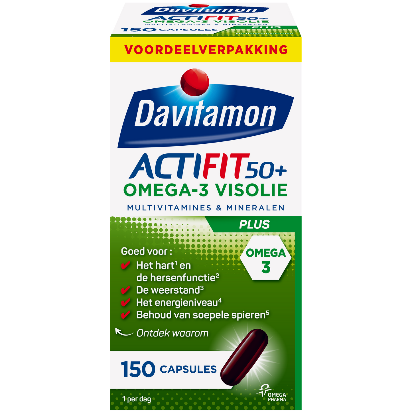 Davitamon Actifit 50+ omega 3 150 Capsules