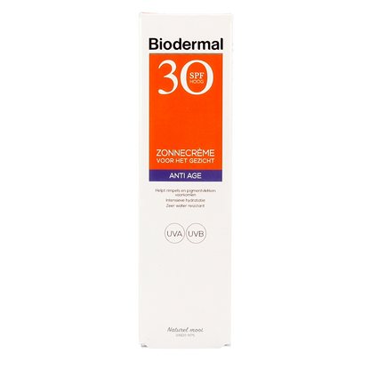 Biodermal Anti-age creme gezicht SPF30 40.00 Milliliter