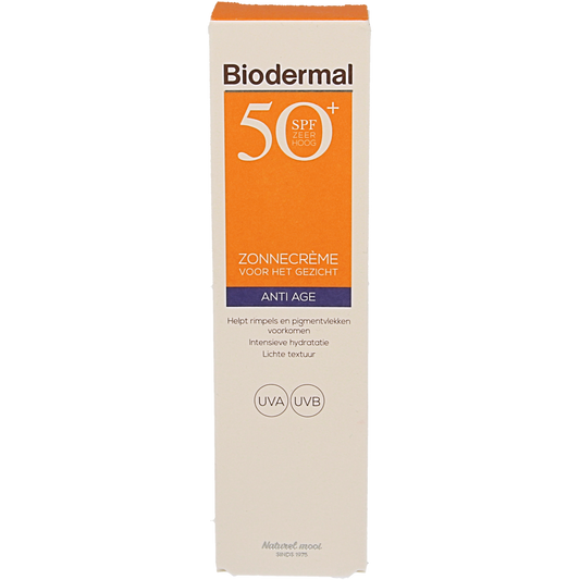 Biodermal Anti age creme gezicht SPF50+ 40.00 Milliliter