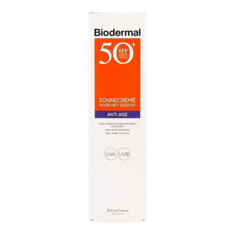 Biodermal Anti age creme gezicht SPF50+ 40 Milliliter