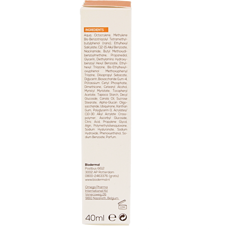 Biodermal Anti age creme gezicht SPF50+ 40 Milliliter