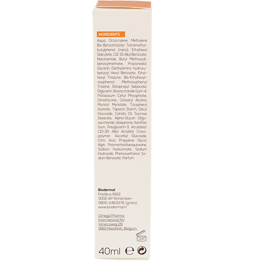 Biodermal Anti age creme gezicht SPF50+ 40.00 Milliliter