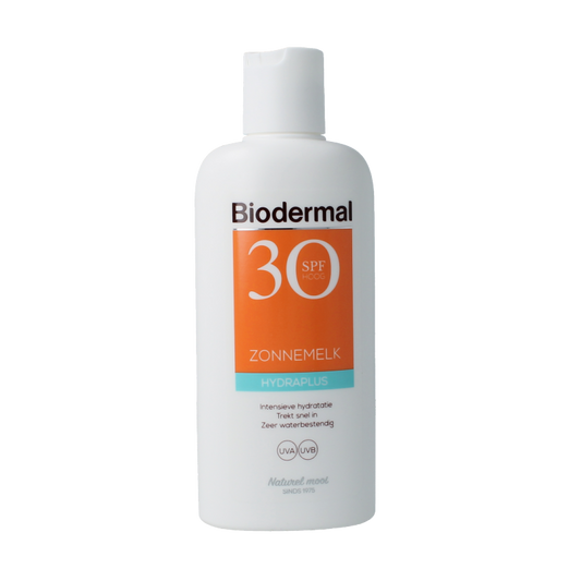 Biodermal Zonnemelk hydraplus SPF30 200 Milliliter