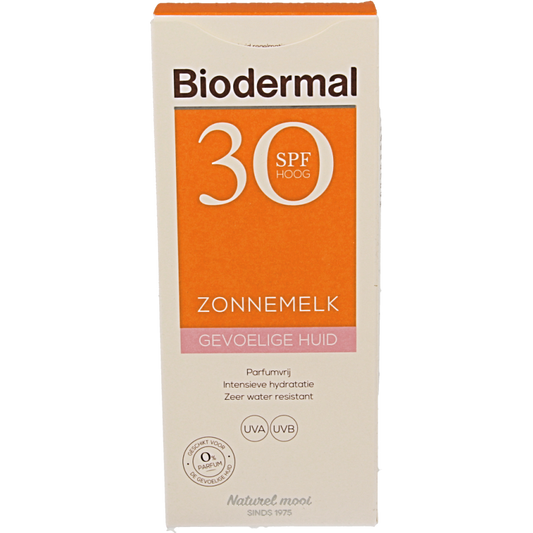 Biodermal Zonnemelk gevoelige huid SPF30 200 Milliliter