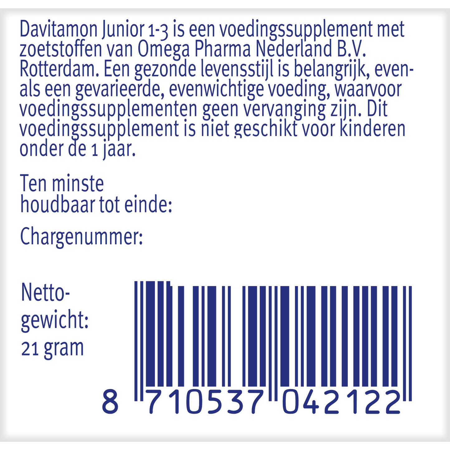 Davitamon Junior 1-3 smelttablet aardbei  150 Tabletten