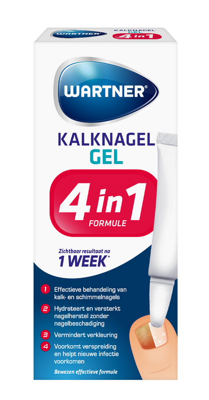 Wartner Kalknagelgel 4 in 1  7 Milliliter