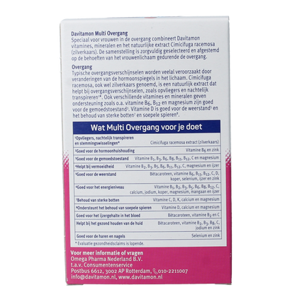 Davitamon Compleet vrouw overgang 60.00 Tabletten