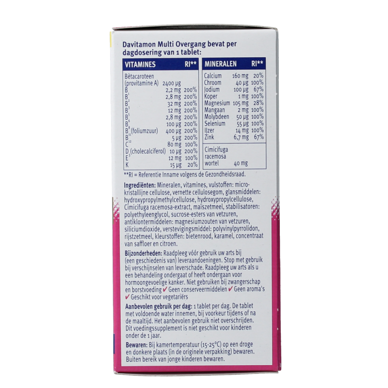 Davitamon Compleet vrouw overgang 60 Tabletten