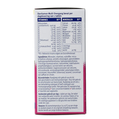 Davitamon Compleet vrouw overgang 60.00 Tabletten