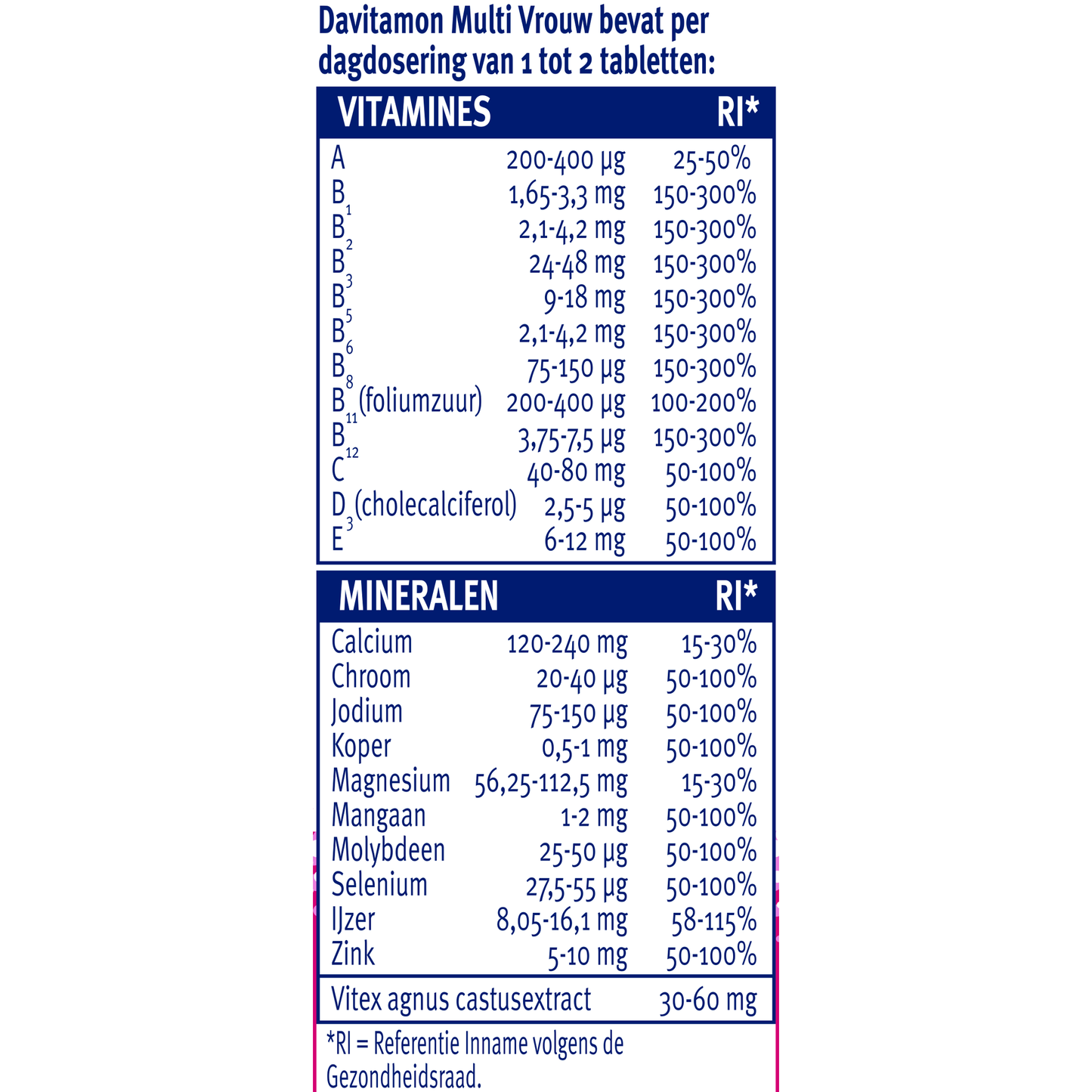 Davitamon Multi vrouw 60 Tabletten