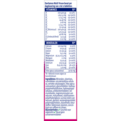 Davitamon Multi vrouw 60.00 Tabletten