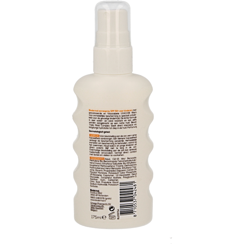 Biodermal Zonnespray kids SPF50+ 175 Milliliter