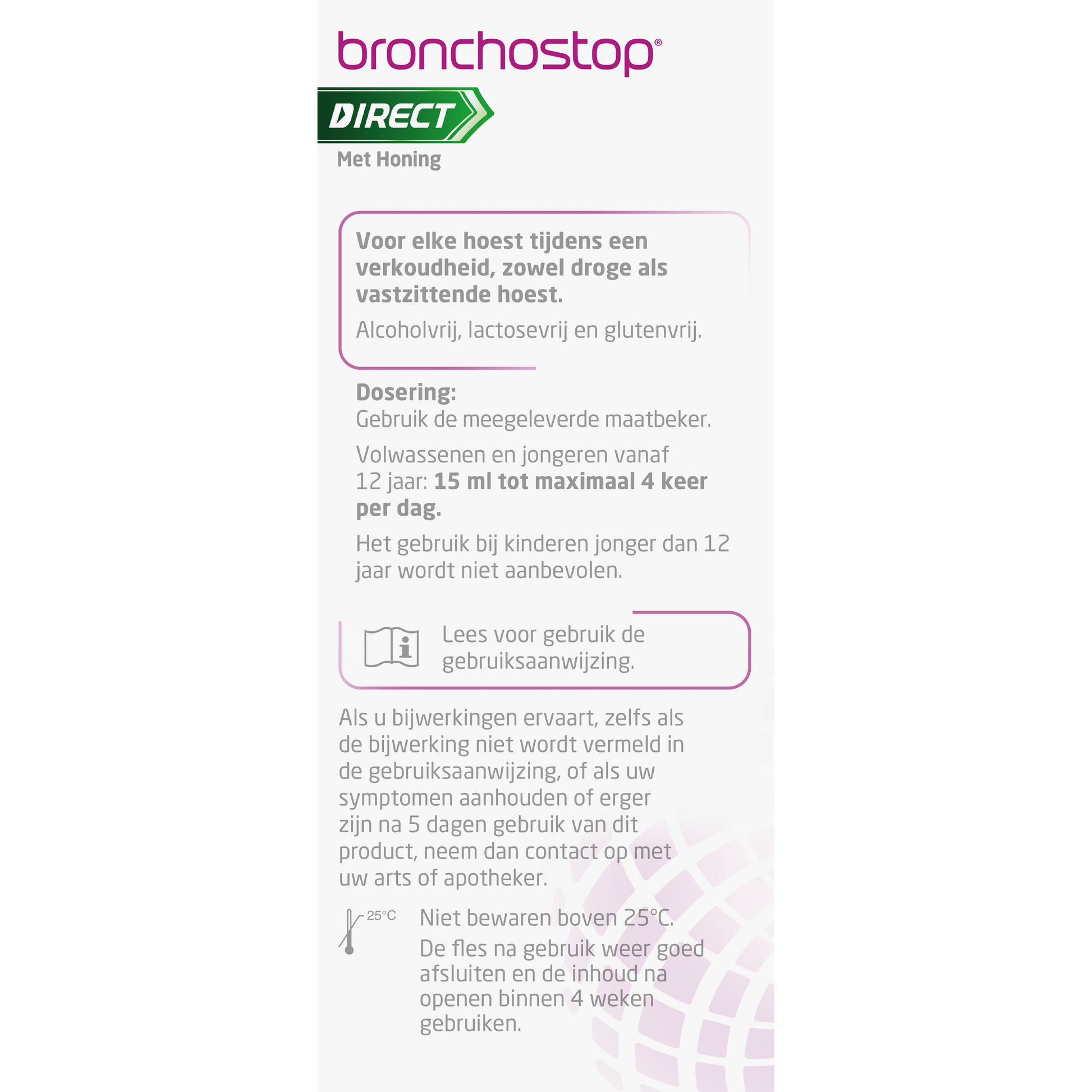 Bronchostop Hoestdrank direct met honing 120.00 Milliliter
