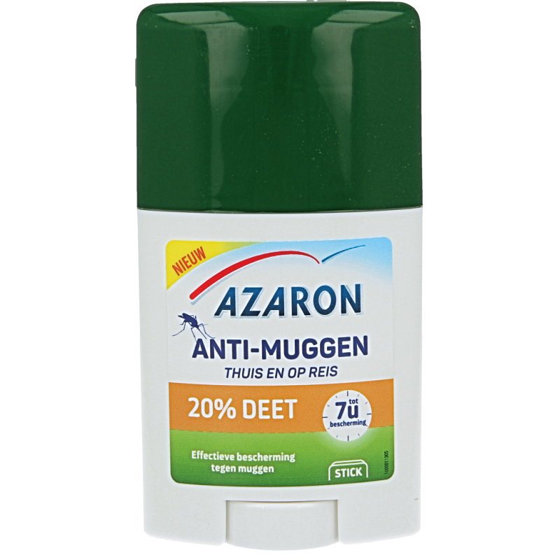 Azaron Anti muggen 20% deet stick 50 Milliliter