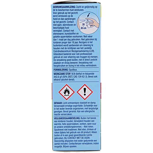 Azaron Anti muggen 50% deet spray 50 Milliliter