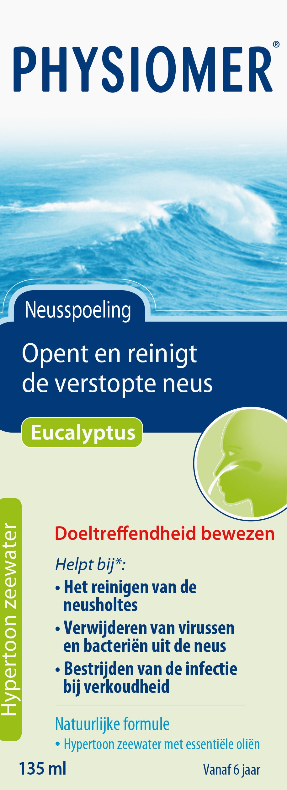 Physiomer Neusspoeling Eucalyptus 135 Milliliter