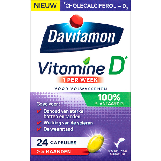Davitamon Vitamine D3 vegan 24.00 Capsules