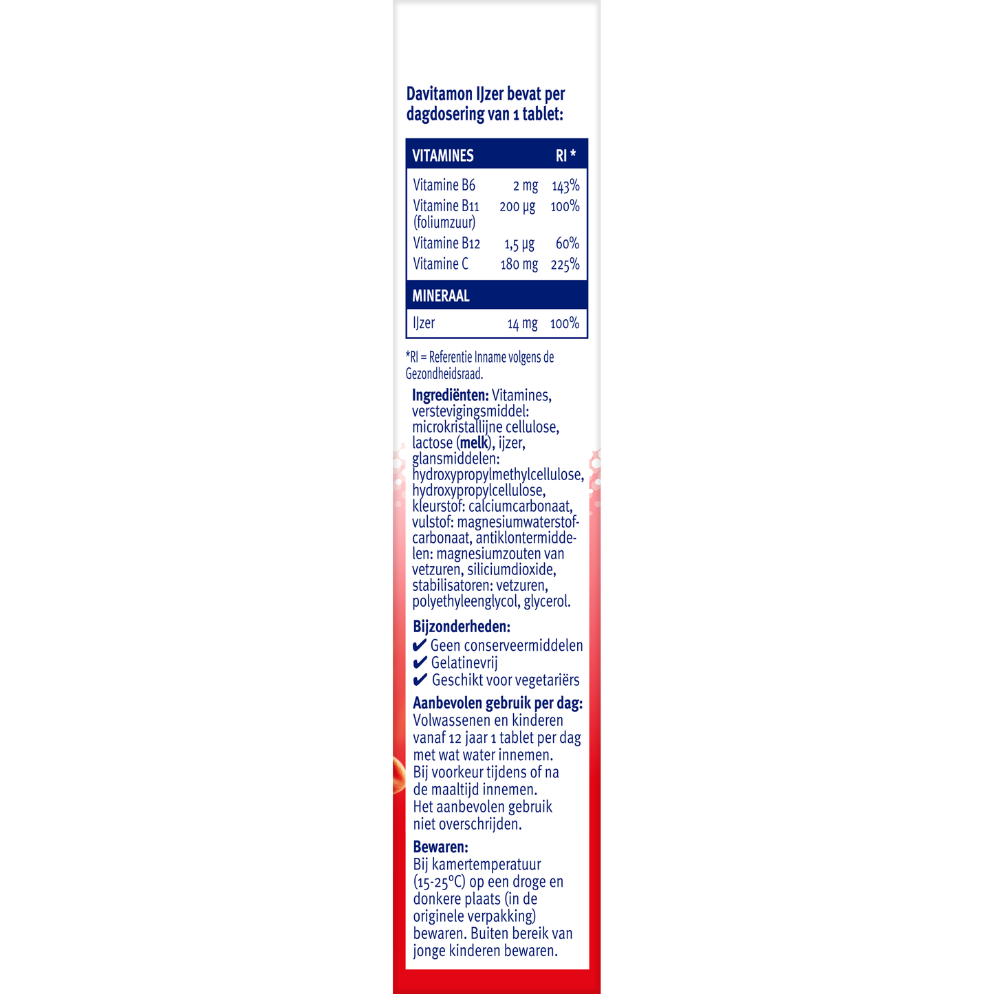 Davitamon IJzer met B12 33 Tabletten