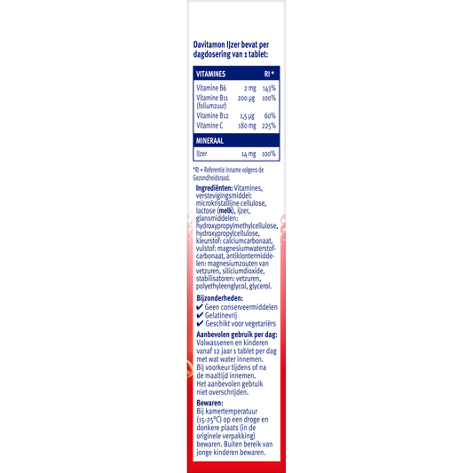 Davitamon IJzer met B12 33 Tabletten