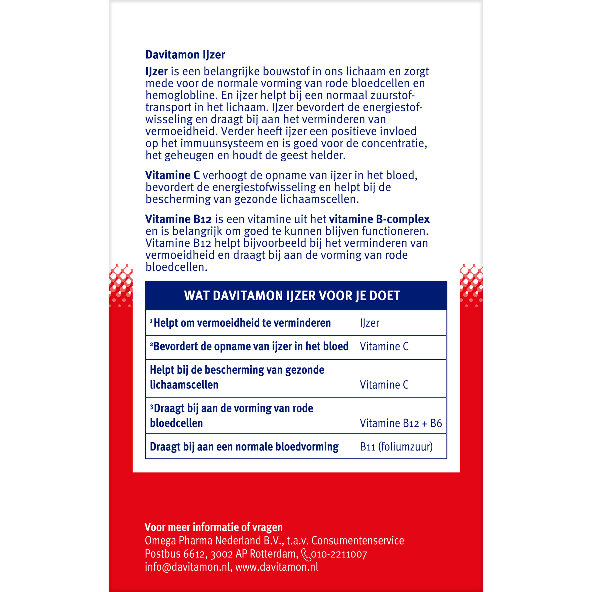 Davitamon IJzer met B12 33 Tabletten