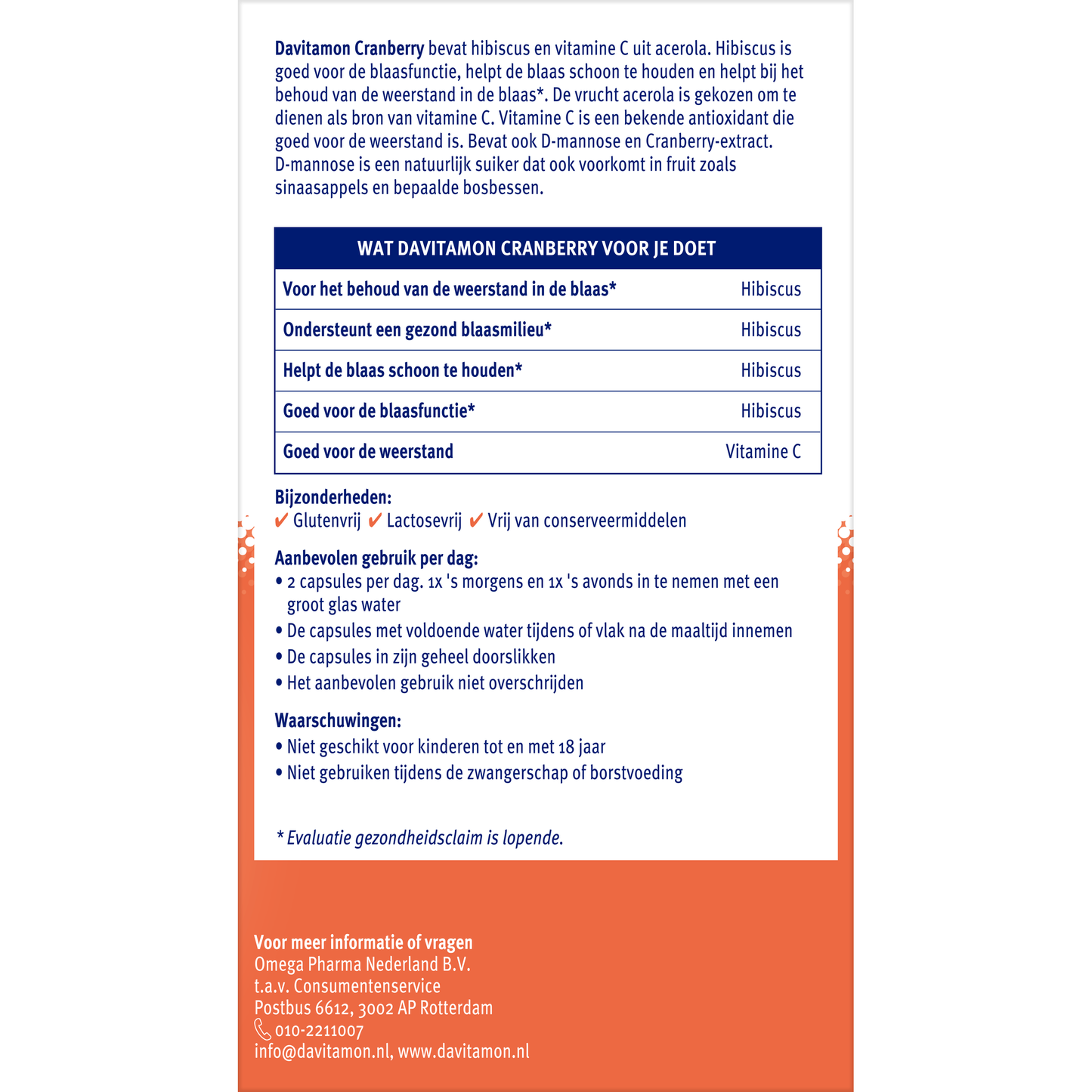 Davitamon Cranberry 30 Capsules