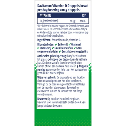 Davitamon Vitamine D druppels  25.00 Milliliter