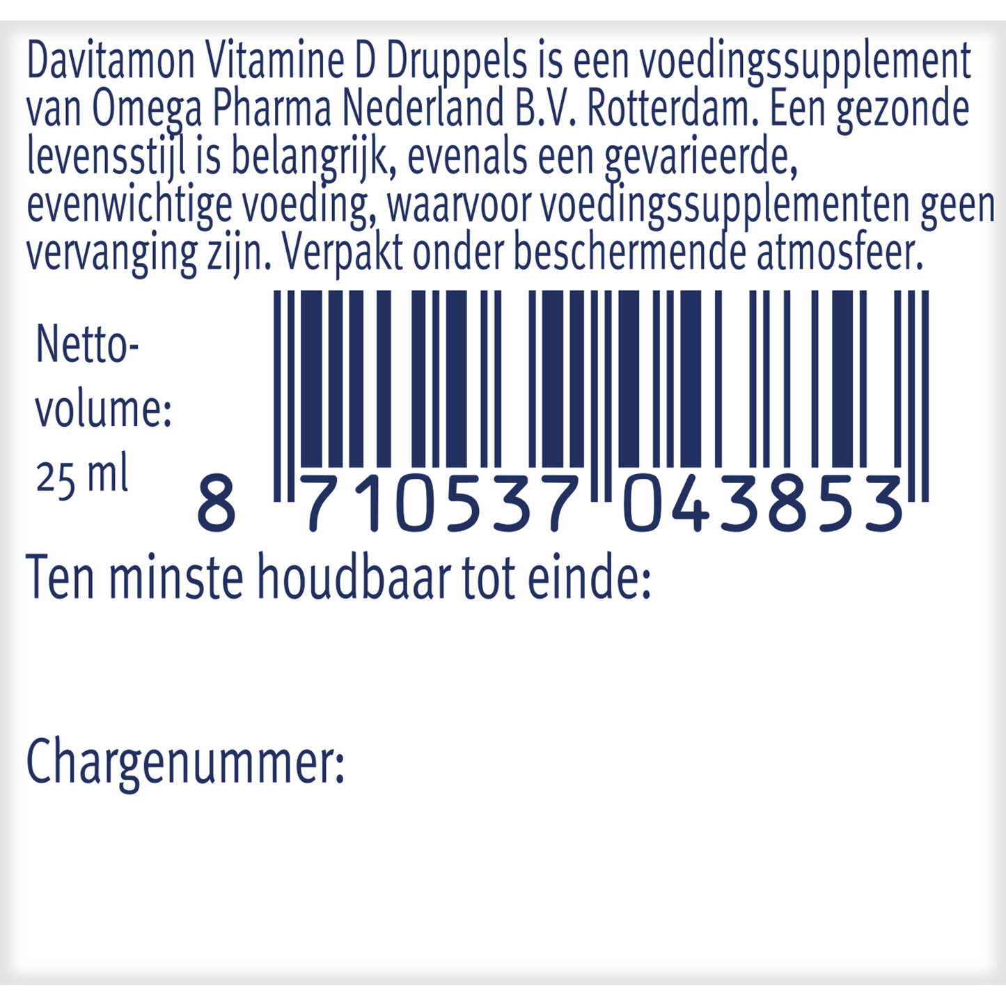 Davitamon Vitamine D druppels  25 Milliliter