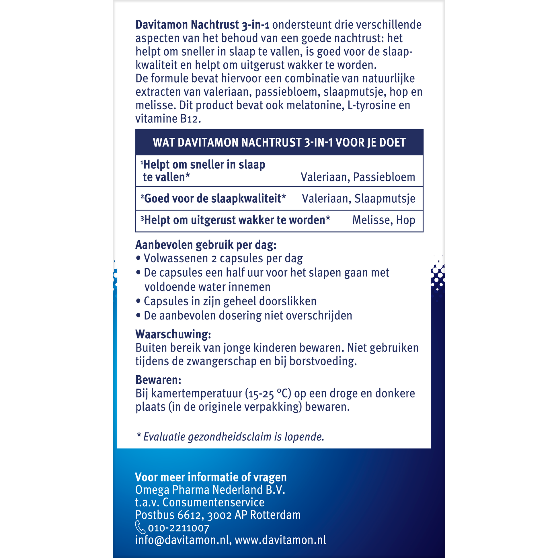 Davitamon Nachtrust 3-in-1 20 Capsules