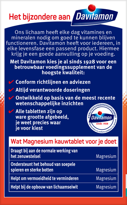 Davitamon Magnesium 60.00 Kauwtabletten
