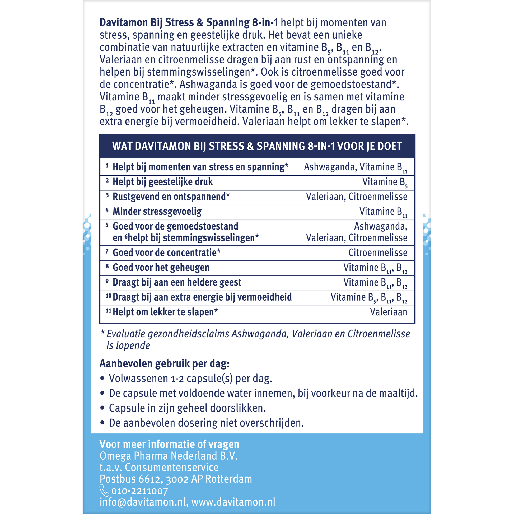 Davitamon Stress & spanning 20 Capsules