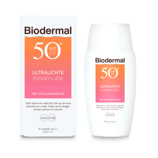 Biodermal Ultralichte Zonnefluide SPF50+ 40 Milliliter