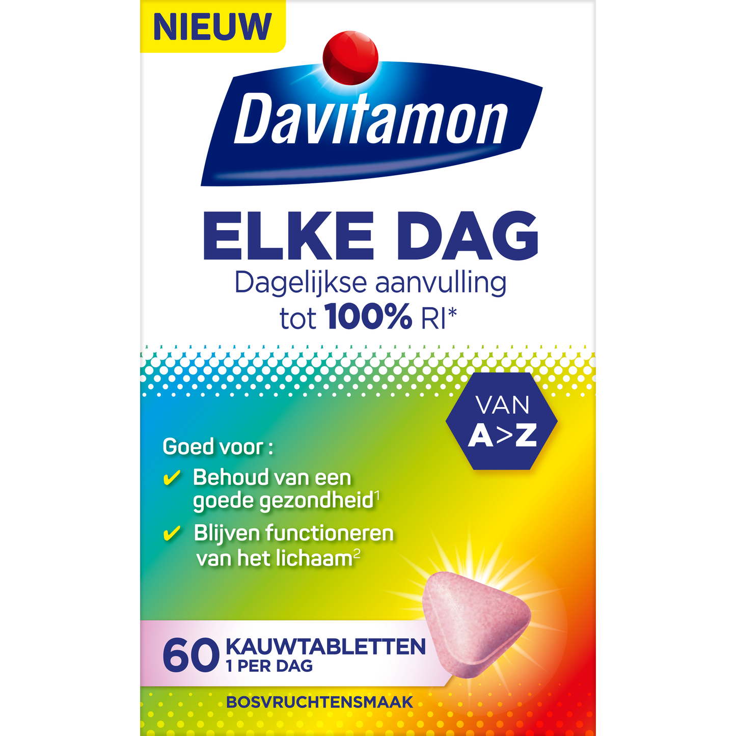 Davitamon Elke dag 60 Kauwtabletten
