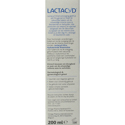 Lactacyd Wasemulsie ultra hydraterend overgang 200.00 Milliliter