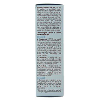 Biodermal Dagcreme anti-pigment SPF50 50.00 Milliliter