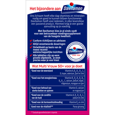Davitamon Multi vrouw  50+ 60.00 Tabletten
