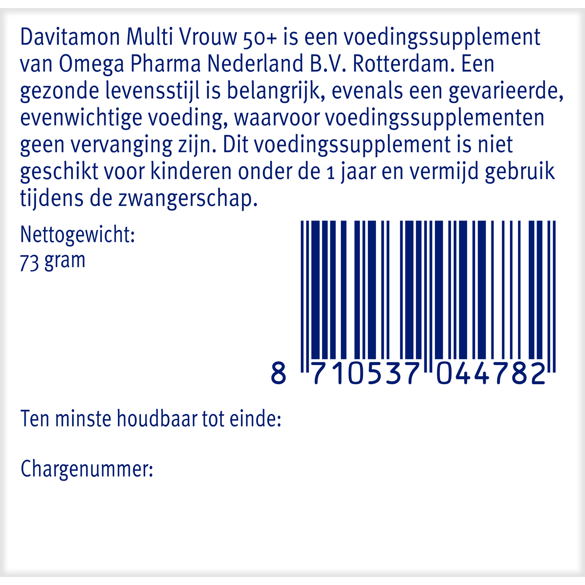 Davitamon Multi vrouw  50+ 60 Tabletten