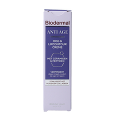 Biodermal Anti age oog- en lipcontour creme 15 Milliliter