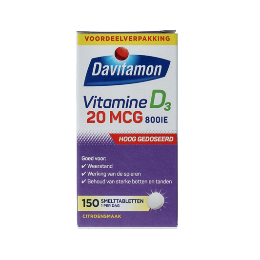 Davitamon Vitamine D 30mg 150 Smelttabletten