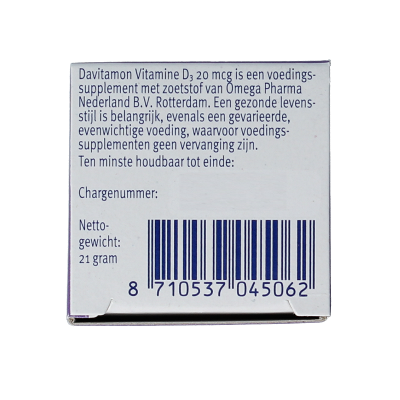 Davitamon Vitamine D 30mg 150 Smelttabletten