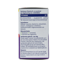 Davitamon Vitamine D 75mcg 75 Smelttabletten