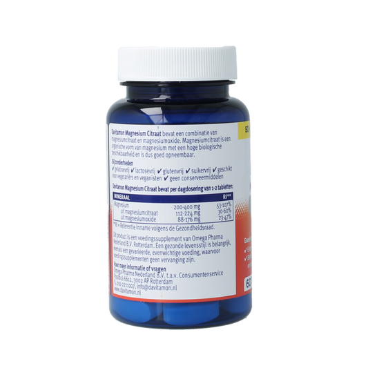 Davitamon Magnesium citraat 60 Tabletten