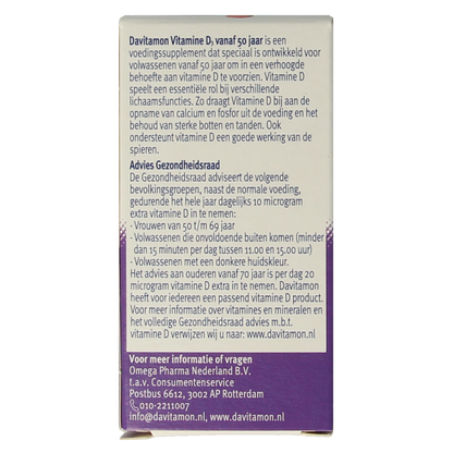 Davitamon Vitamine D 50+ 250.00 Tabletten