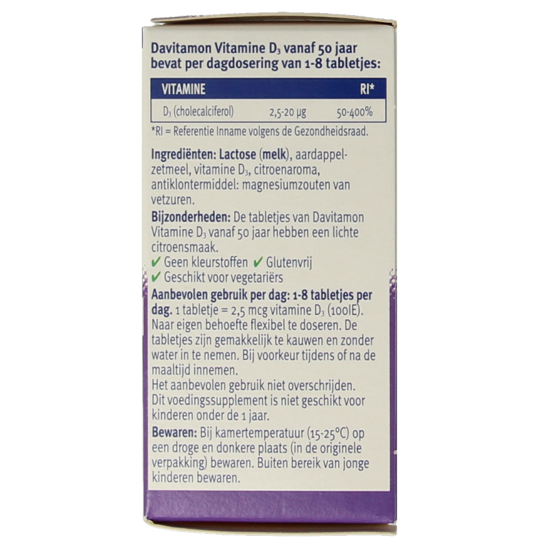 Davitamon Vitamine D 50+ 250 Tabletten