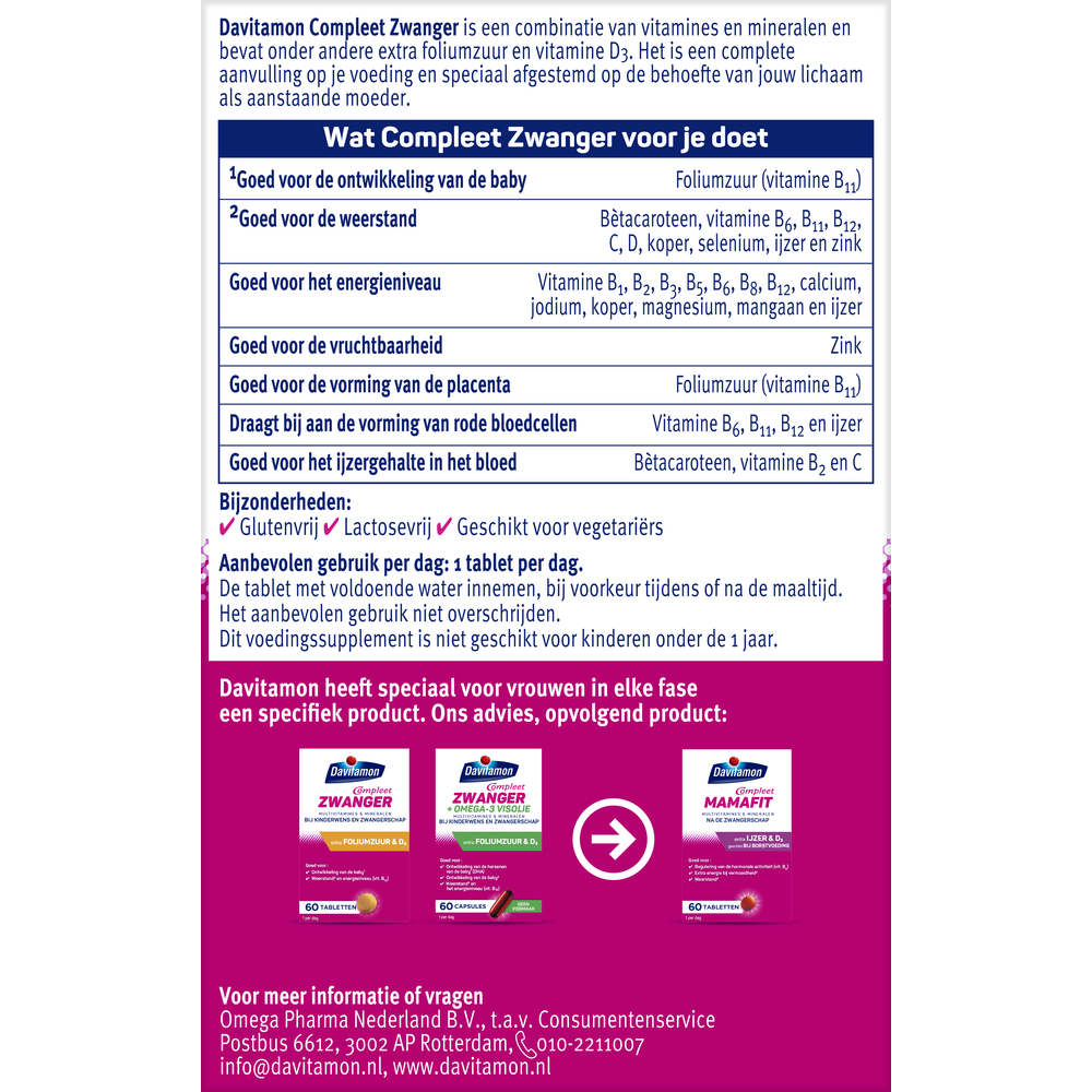 Davitamon Compleet zwanger 60 Tabletten