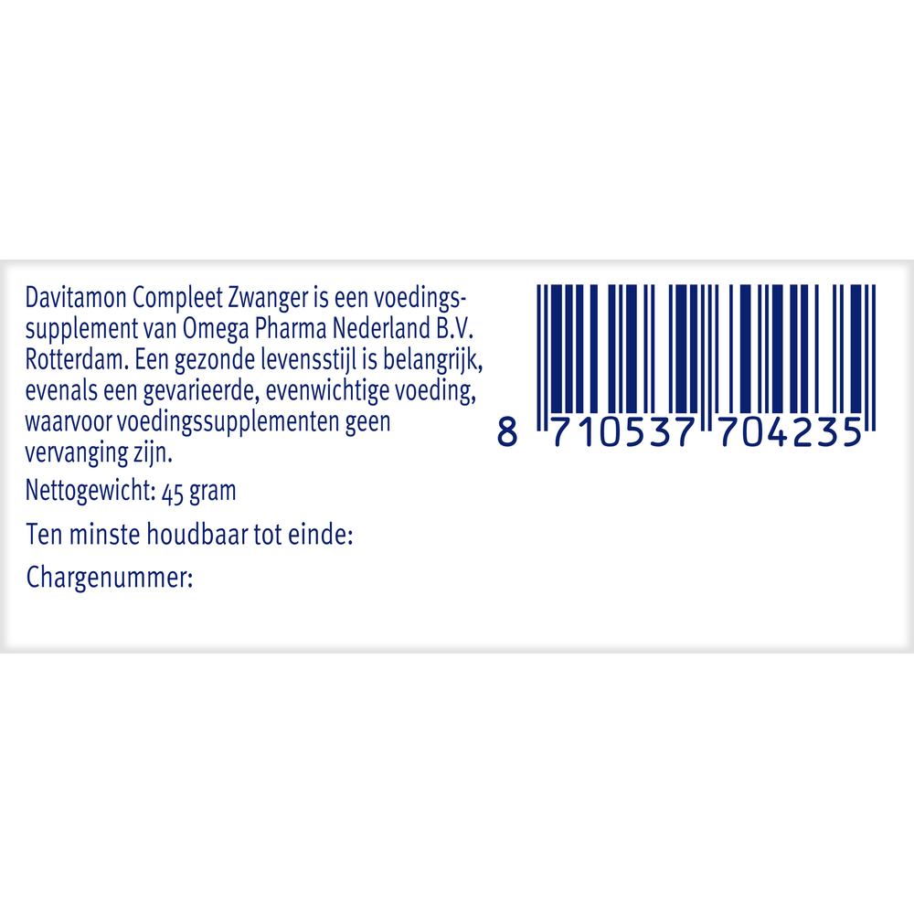 Davitamon Compleet zwanger 60 Tabletten
