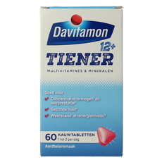 Davitamon Tiener boost 12+ aardbei 60.00 Tabletten