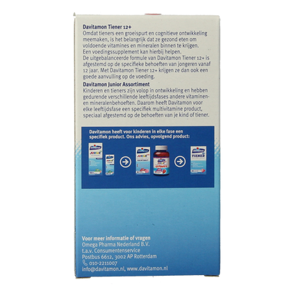Davitamon Tiener boost 12+ aardbei 60.00 Tabletten