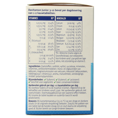 Davitamon Junior 3-12 multifruit 120.00 Kauwtabletten