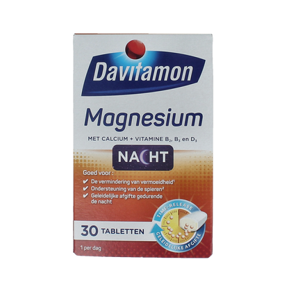 Davitamon Magnesium speciaal voor de nacht 30.00 Tabletten