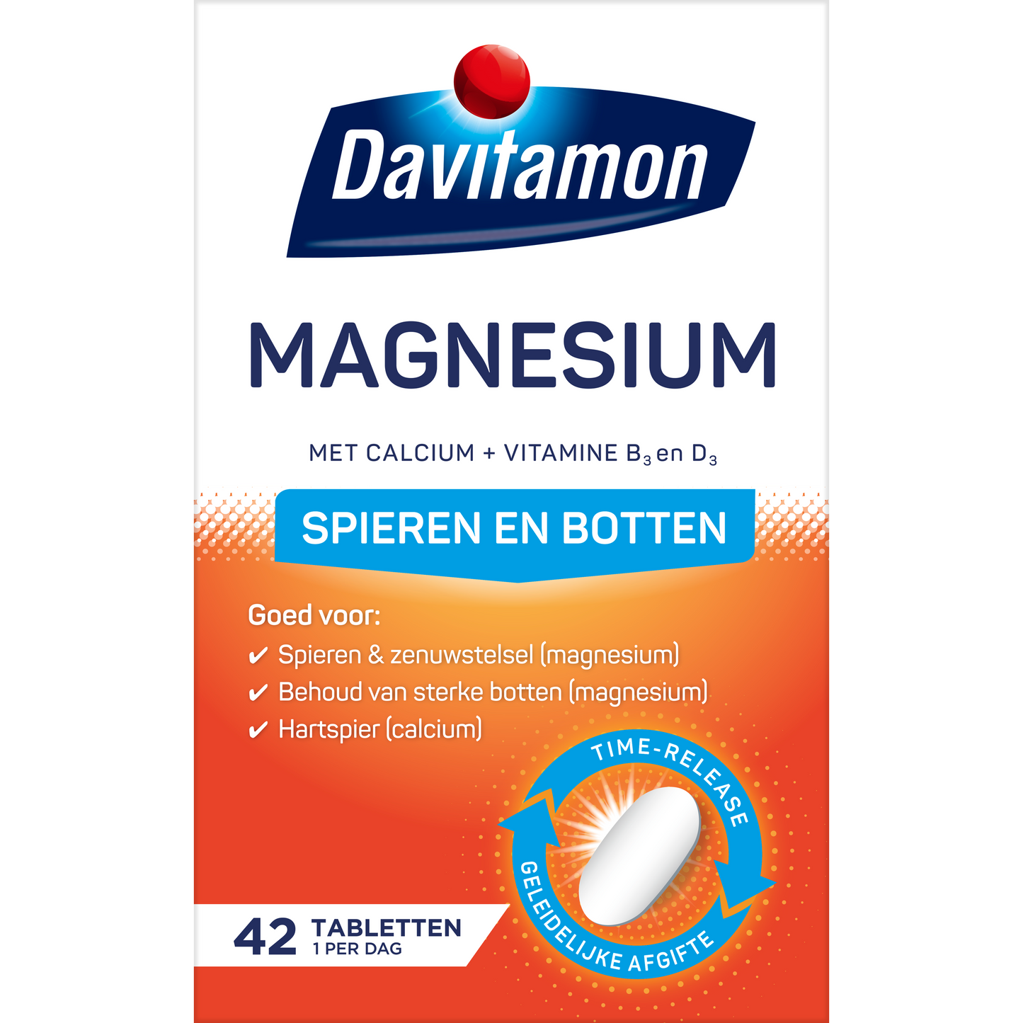 Davitamon Magnesium spieren en botten 42 Tabletten